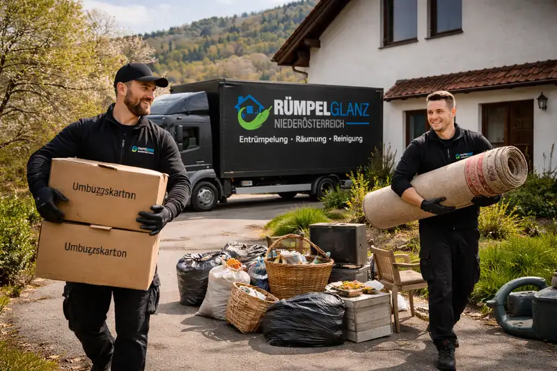 Hausentrümpelung in Niederösterreich – unser Team im Einsatz