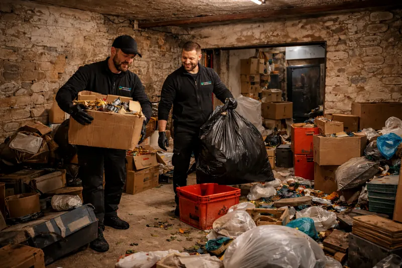 Kellerräumung – unser Team beim Einsatz in einem Niederösterreichischen Keller